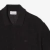 Camiseta com croco em malha rendada