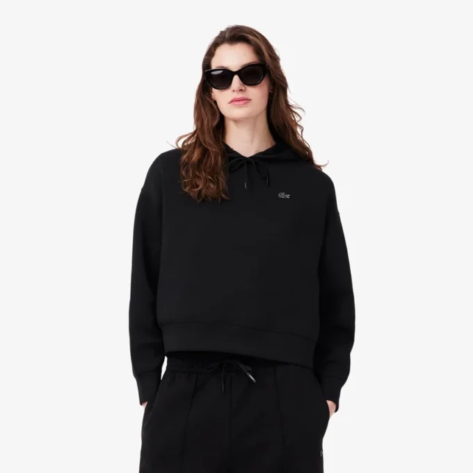 Camisola com capuz ajustável oversized