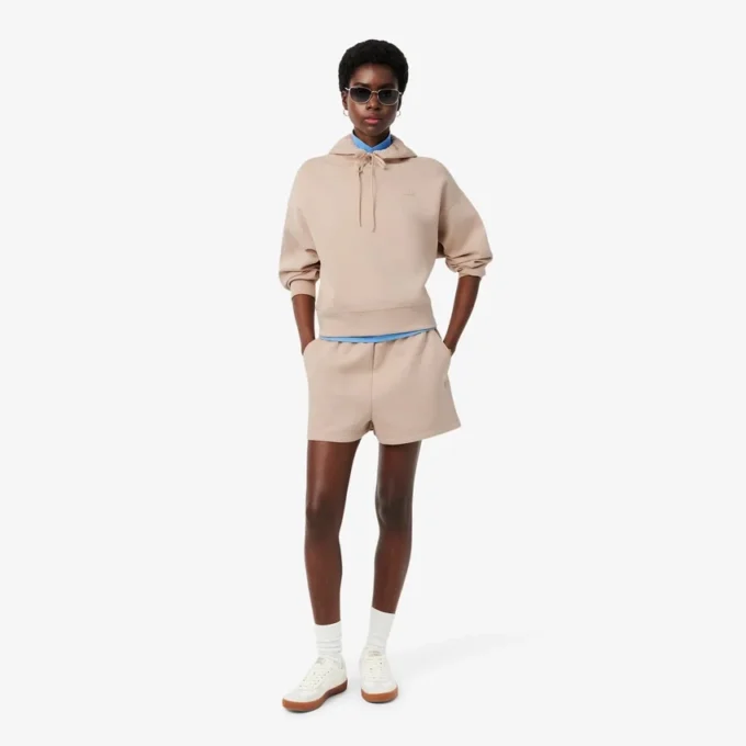 Camisola com capuz ajustável oversized