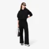 Camisola com capuz ajustável oversized