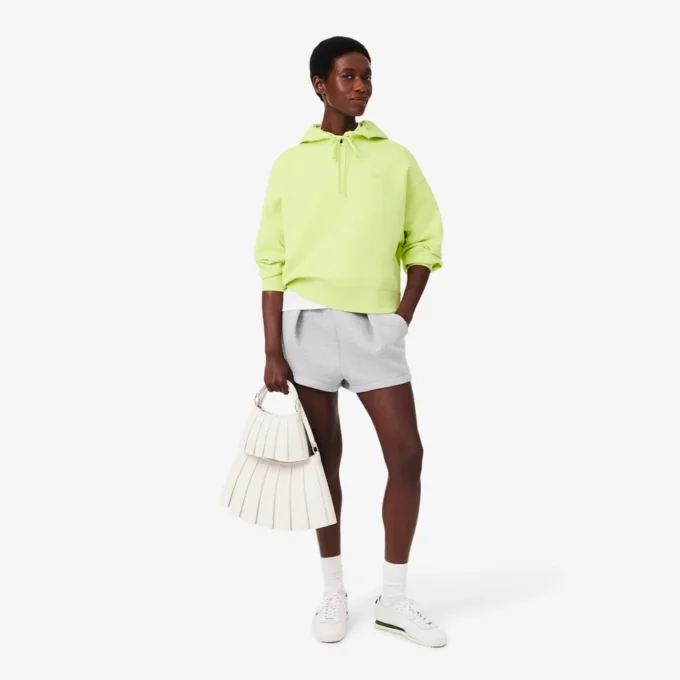 Camisola com capuz ajustável oversized