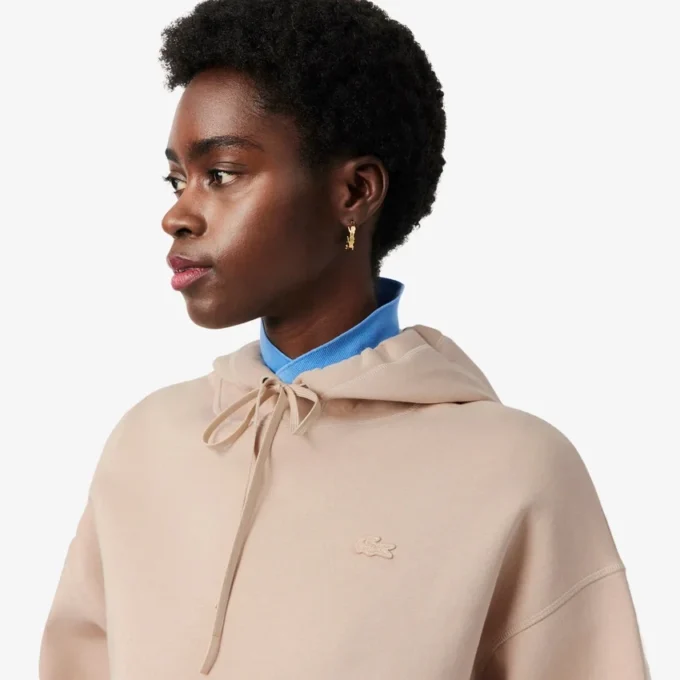 Camisola com capuz ajustável oversized