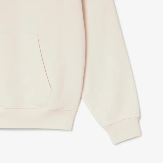 Camisola com capuz bordada de corte largo para homem