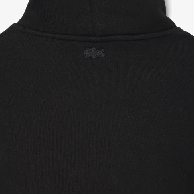 Camisola com capuz bordada de corte largo para homem