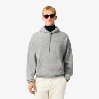 Camisola com capuz bordada para homem