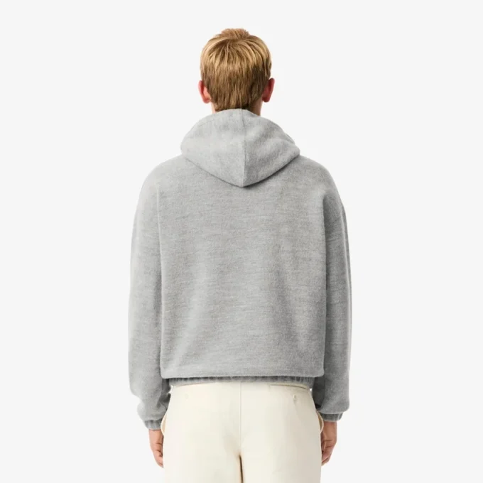 Camisola com capuz bordada para homem