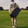 Camisola com capuz com estampado de Golfe
