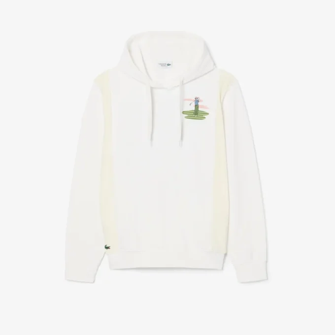 Camisola com capuz com estampado de Golfe