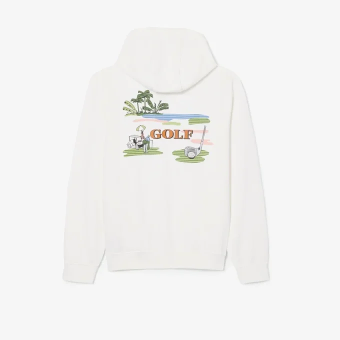 Camisola com capuz com estampado de Golfe