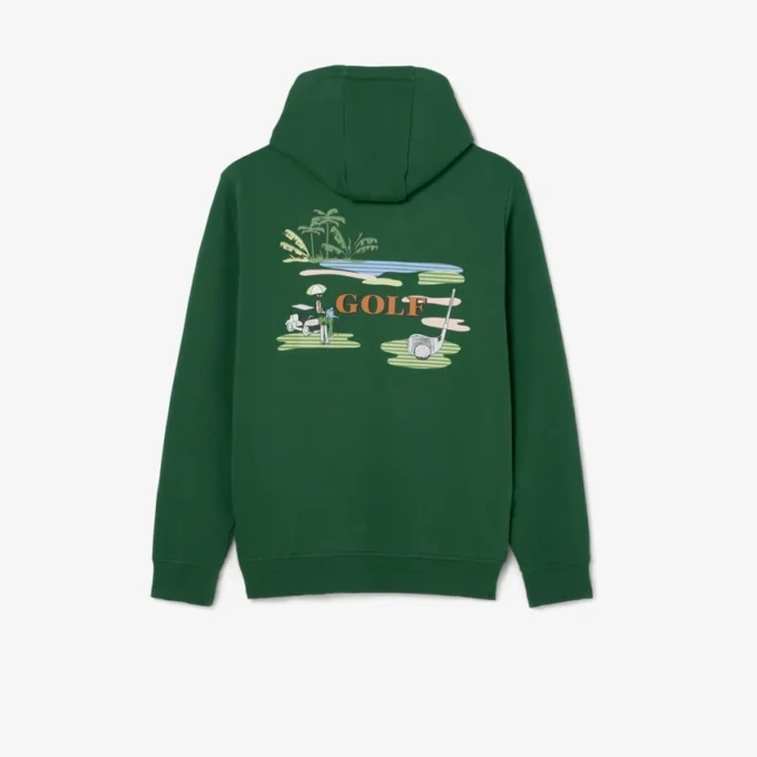 Camisola com capuz com estampado de Golfe