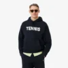 Camisola com capuz com estampado de ténis