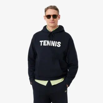 Camisola com capuz com estampado de ténis