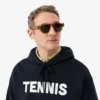 Camisola com capuz com estampado de ténis