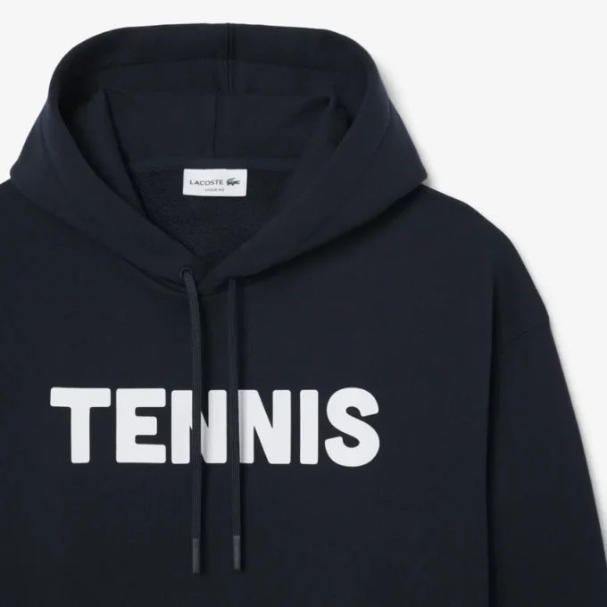 Camisola com capuz com estampado de ténis