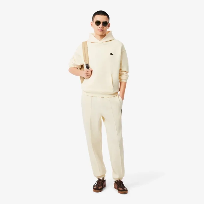 Camisola com capuz de corte largo e estampado