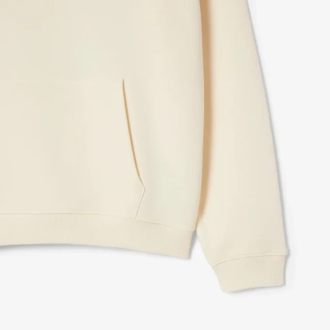 Camisola com capuz de corte largo e estampado