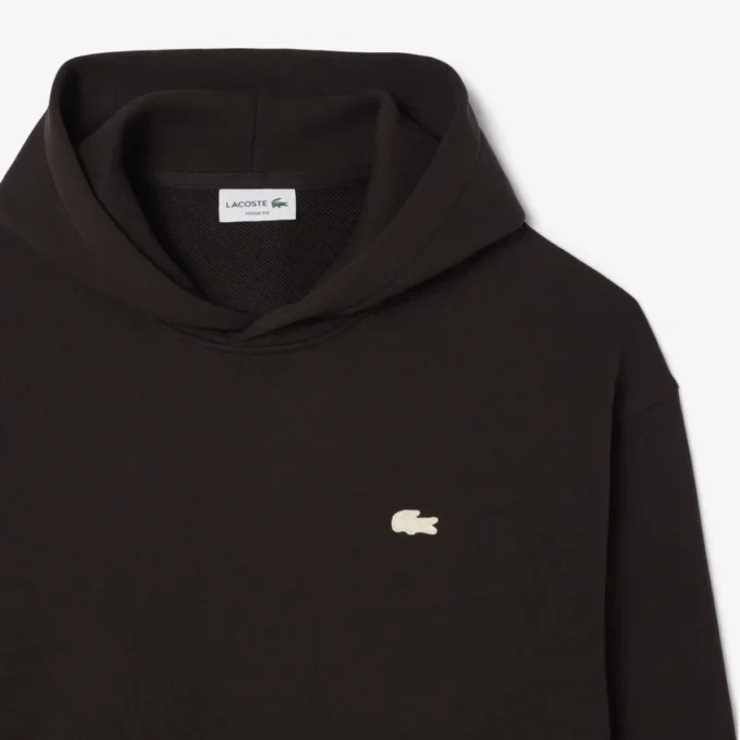 Camisola com capuz de corte largo e estampado