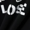 Camisola com capuz de corte largo e estampado