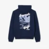 Camisola com capuz de golfe em malha polar estampada para homem