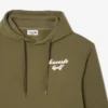 Camisola com capuz de golfe em malha polar estampada para homem