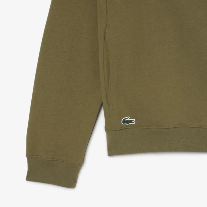 Camisola com capuz de golfe em malha polar estampada para homem