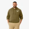 Camisola com capuz de golfe em malha polar estampada para homem