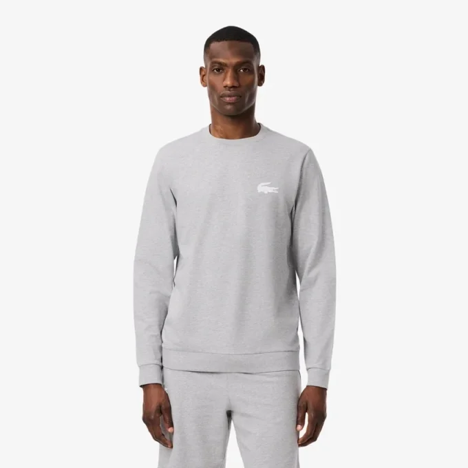 Camisola com capuz de malha polar para homem