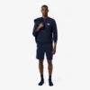 Camisola com capuz de malha polar para homem