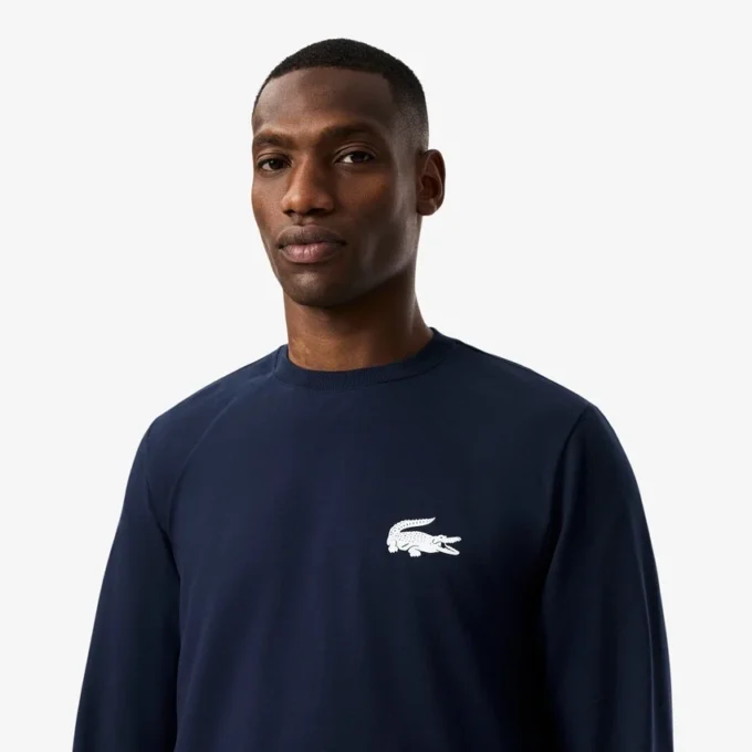 Camisola com capuz de malha polar para homem