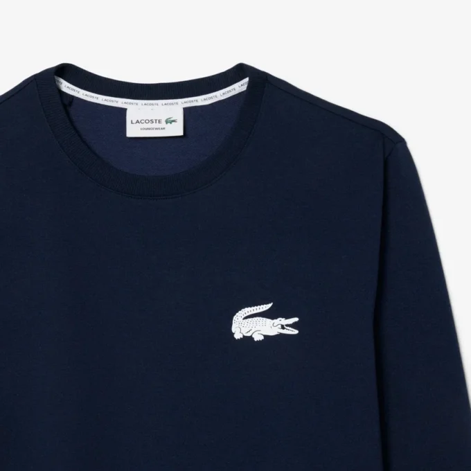 Camisola com capuz de malha polar para homem