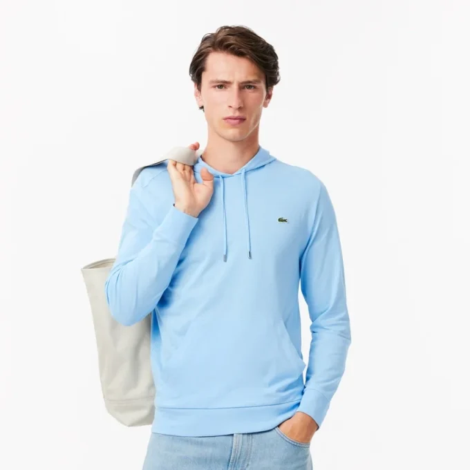 Camisola com capuz de manga comprida para homem