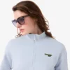 Camisola com capuz e fecho de correr, corte descontraído