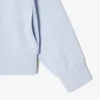 Camisola com capuz e fecho de correr, corte descontraído