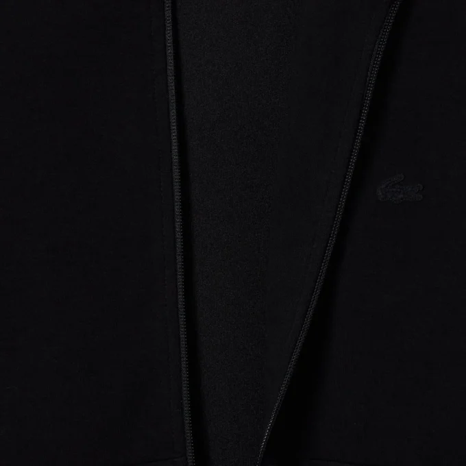 Camisola com capuz e fecho de correr de gola alta para homem