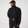 Camisola com capuz e fecho de correr de gola alta para homem