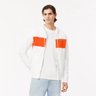 Camisola com capuz e fecho de correr para homem