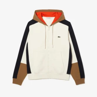 Camisola com capuz e fecho de correr para homem