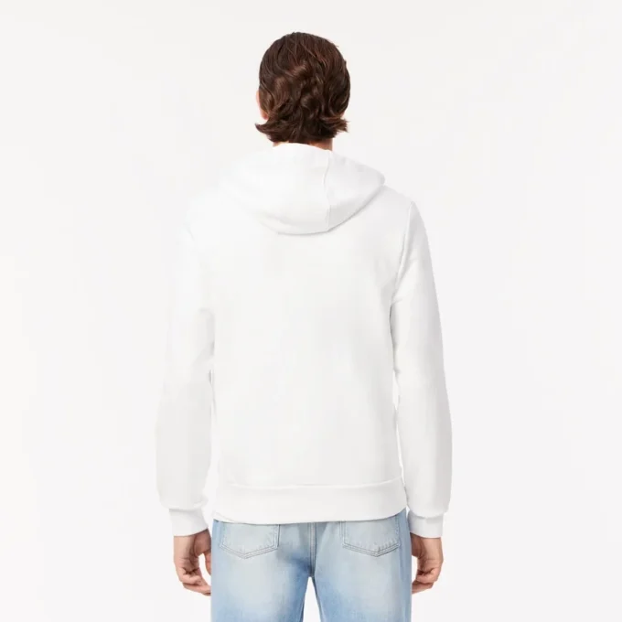 Camisola com capuz e fecho de correr para homem