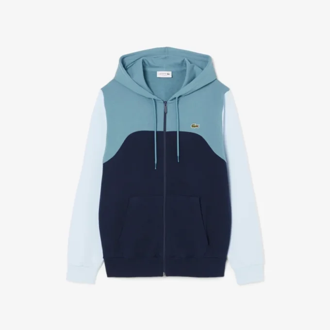 Camisola com capuz e fecho de correr para homem