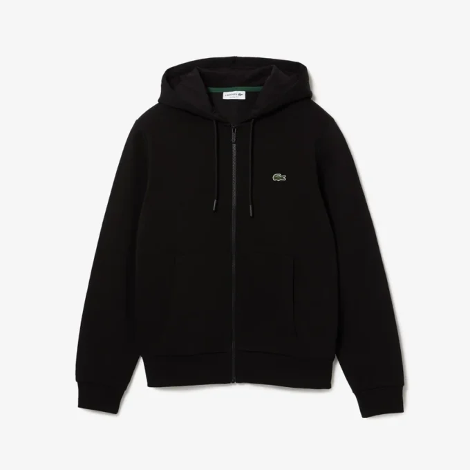 Camisola com capuz e fecho de correr para homem