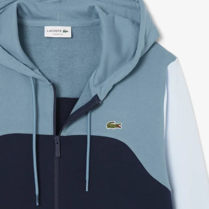 Camisola com capuz e fecho de correr para homem