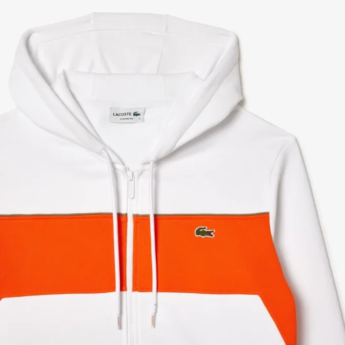 Camisola com capuz e fecho de correr para homem