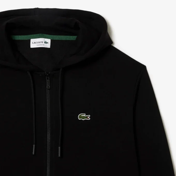 Camisola com capuz e fecho de correr para homem