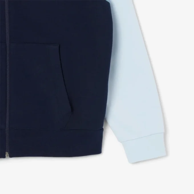 Camisola com capuz e fecho de correr para homem