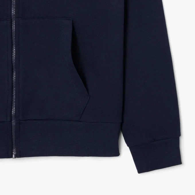 Camisola com capuz e fecho de correr para homem