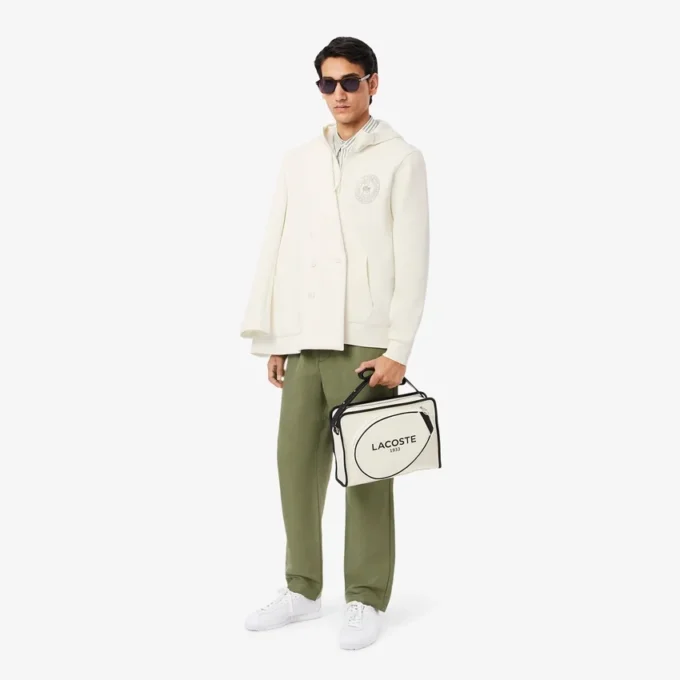 Camisola com capuz e fecho de correr Piqua de corte clássico para homem