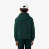 Camisola com capuz e fecho em malha polar estampada para criança