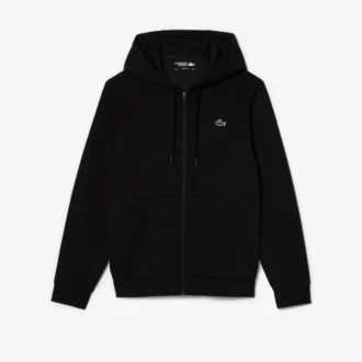 Camisola com capuz e fecho para homem