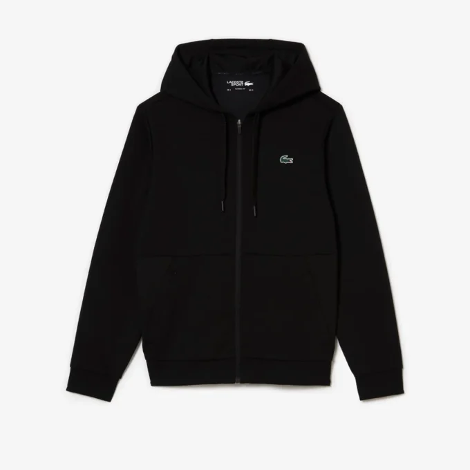 Camisola com capuz e fecho para homem