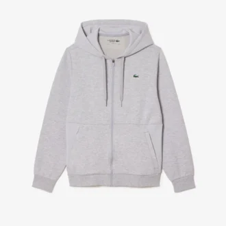 Camisola com capuz e fecho para homem